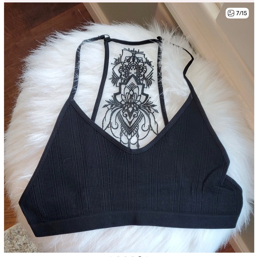 ⭐️BEST SELLER⭐️ Black Lace-Back Bralette - Women's Intimates - Picture 5 of 10